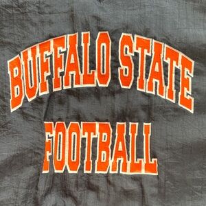 Holloway Gray V-Neck Sweater with Orange Accents